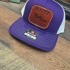 Booty Hunter, Meme Hat, Hunter Hat, Funny Hat, Target, squid Billy, Leather Patch Hat, Gift, His Her, Dad Hat, Country Hat, Mountain Trucker Hat,