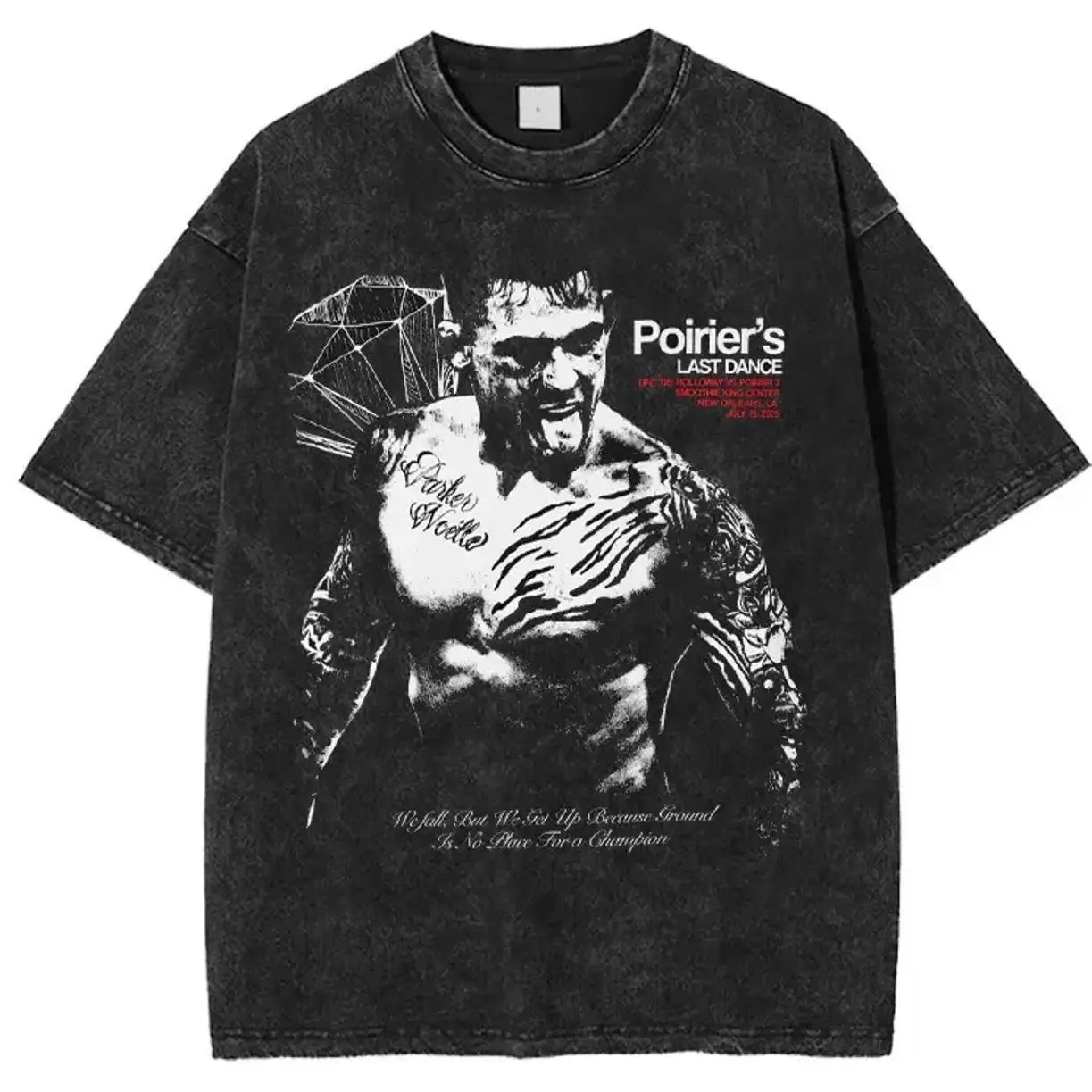 Men's Dustin Poirier "The Diamond" MMA Cotton Oversized Hoodie, Classic Streetwear Apparel, Retro UFC Graphic Sweatshirt, Unisex Gym Outfit, Fan Gift 7XA
