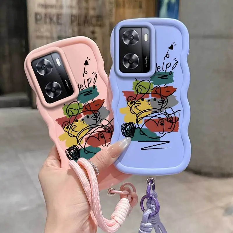 1 Piece Yarn cat A77 Flexible Phone Case Cover Suitable For OPPO A77 With Elegant And Lanyard Perfect For Sports - TikTok Shop 1 Piece Yarn cat A77 Flexible Phone Case Cover Suitable For OPPO A77 With Elegant And Lanyard Perfect For Sports - TikTok Shop