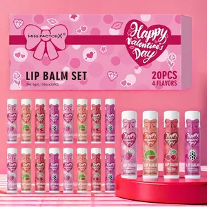 Valentine's Day Gift Set 20pcs Box Set Lip Care Set Long-Lasting Moisture Smooth Lips Suitable for Dry Lips Mother's Day Gift Thanksgiving Gift Friday