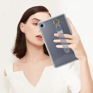 Soft TPU Tablet Case with Wristband, Anti-drop Tablet Protective Cover, Tablet Protector Compatible with Samsung Galaxy Tab A7 Lite