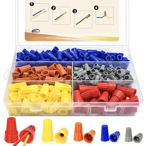 330 count Wire Connectors Nuts Kit - Electrical Twist Wiring Splice Screw Caps Assortment