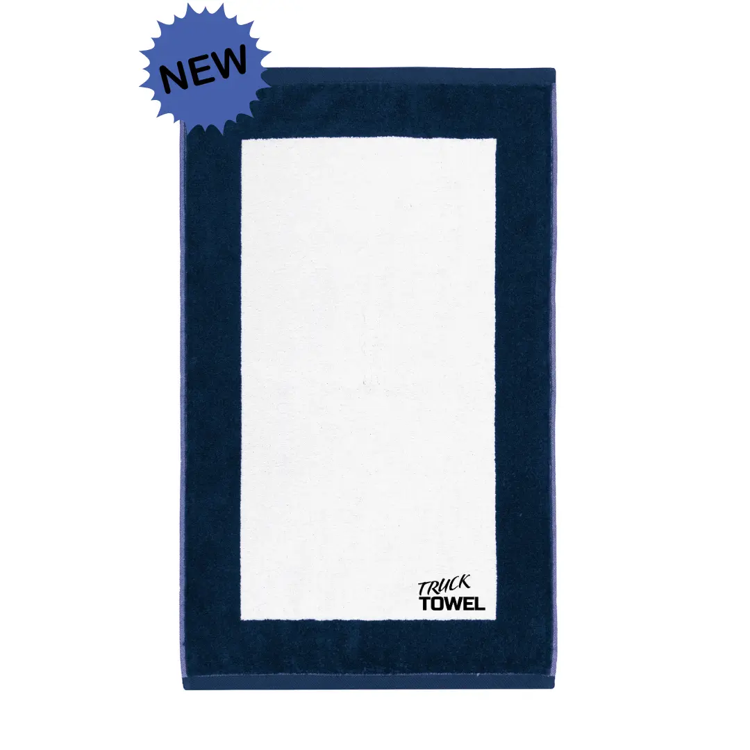 Truck Towel Navy w/ small logo