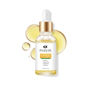 PHISYA Turmeric Facial Serum with Soothing Moisturizing Brightening & Repairing Benefits Contains Turmeric Hyaluronic Acid Fish Roe Extract for Radiant Healthy Advanced Vegan Retinal  Booster ultrafacial cream Hydrating Glow Face Oil Niacinamide organic
