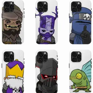 Castle Crashers Themed Phone Case Premium Matte Texture, Protection, Shockproof, Anti-Drop, Anti-Fingerprint For IPhone 17-12, Pro Max, Pro Plus, and Samsung S25-22 Protection Safety