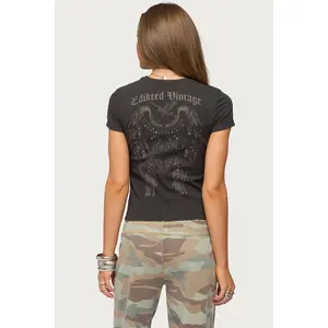 Edikted Vintage Studded T Shirt