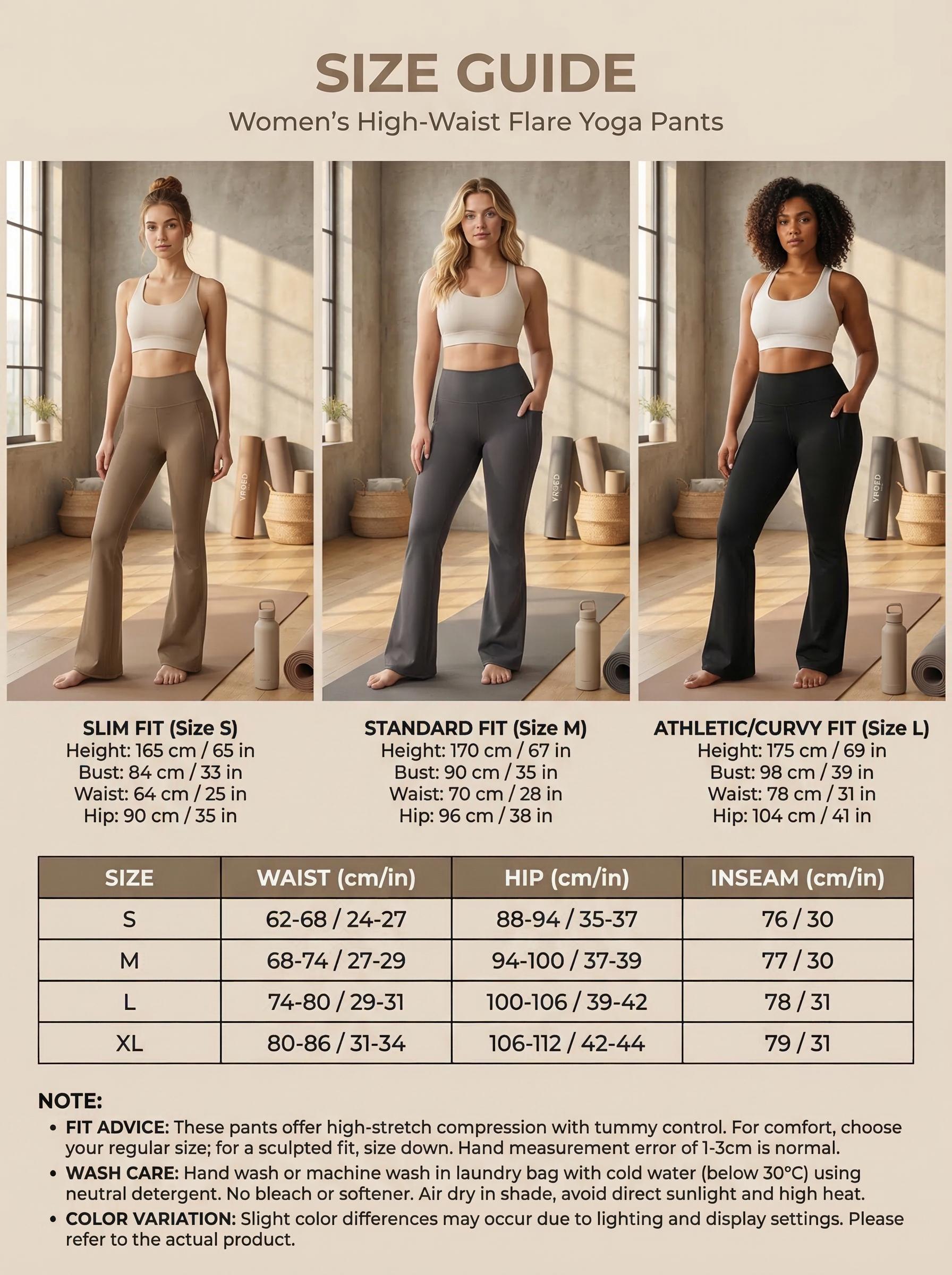 TCVC Women's Spring Summer Solid Color High Waist Pocket Sports Pants - Wide Leg/Flare/Straight Leg, Thin Fabric, Versatile, for Casual Daily Wear, Running, Yoga & Fitness