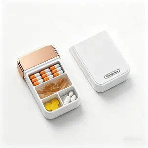 7-Day Portable Pill Box, Sealed Design, Independent Compartment for Three Meals, Moisture-Proof and Odor-Resistant, Ideal for Travel and Daily Use
