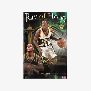 Ray Allen Sonics Vintage Poster - POSTER NO FRAME