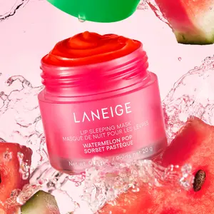 Laneige Watermelon Pop Lip Sleeping Mask, Hydrating and Nourishing Lip Mask, Korean Lip Care,