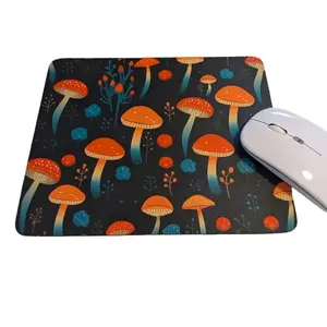 Mushroom Design Mouse Pad 8.7 x 7 Inches Durable Anti-Slip Backing with Colorful Mushroom Patterns desk mat mouse pad desk mat non-slip mousepad desk accessory