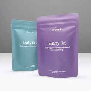 Digestion Duo: Leaky Gut & Tummy Tea Blends, 4oz | Stomach & Gut/Digestive Support | 100% Organic, Caffeine-Free, No Additives or Sweeteners | Symbi