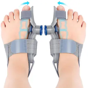 Bunion Corrector for Women and Men Big Toe, Universal Size Upgraded Press-Button Bunions Correction,Adjustable Toe Straightener with Bunion Relief,Bunion Fix with Soft Silicone Pad,Black Healthcare Support