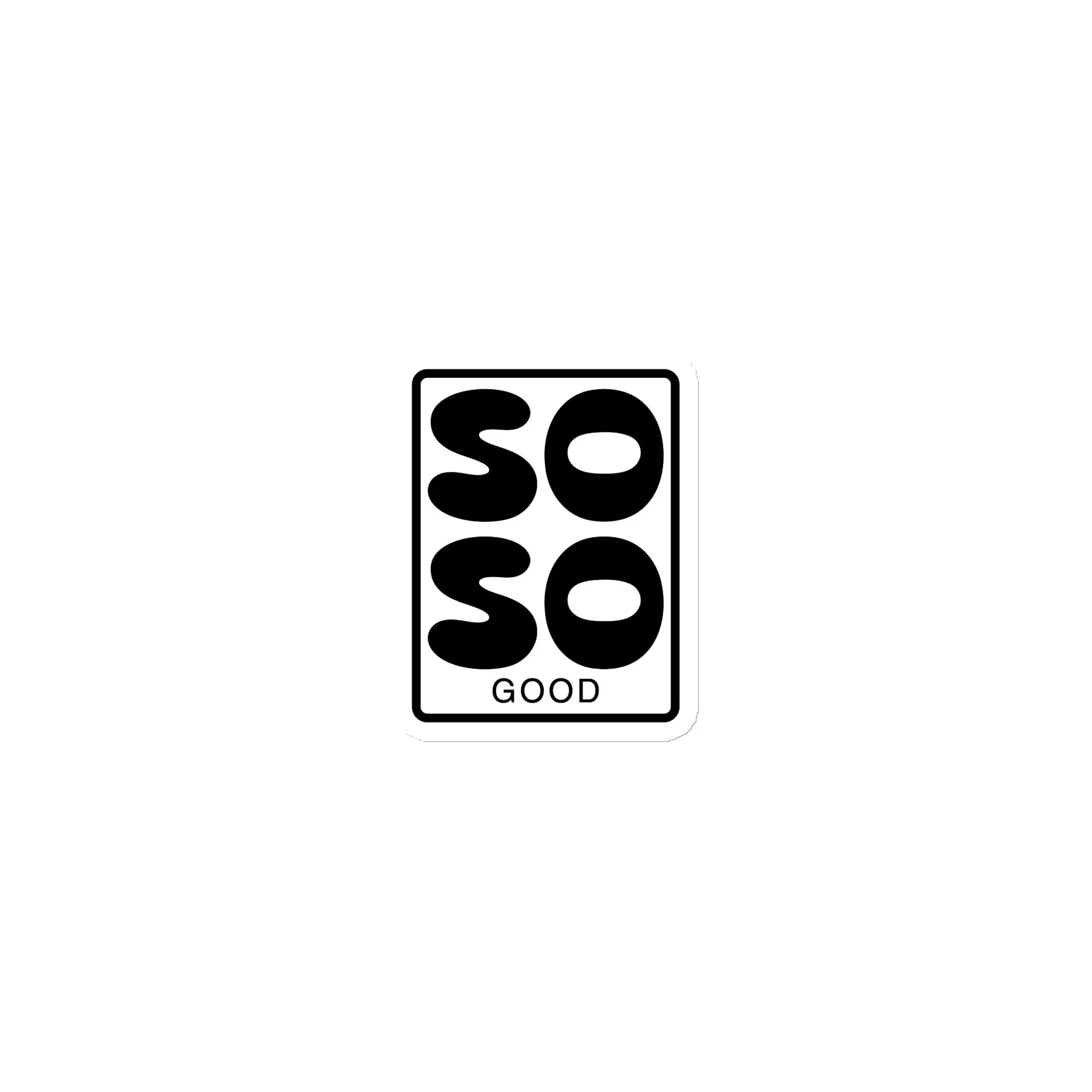 Sosogood Logo Black and White Magnet