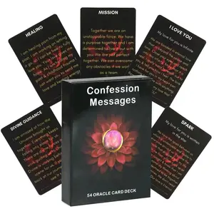Confession Message Card Game, 1 Box Confession Oracle Card, Party Card Game for Adults, Tabletop Game, Fun Party Game for Family & Friends