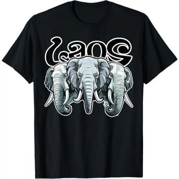 Lao Laos Three Headed Elephant South East Asian T-Shirt