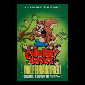 Mushroom Gummies Chubby Chewwss for men | Ashwagandha and Lions Mane  - Organic - Reishi, Cordyceps, Turkey Tail, Maitake, Shitake & Chaga - Increase Stamina & Boosts Performance Healthcare Natural Edible Dietary Supplement Vitamin for fitness