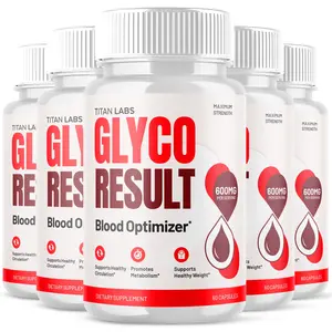 (5 Pack) Glyco Result Advanced Blood Health Support Formula GlycoResult 300 Caps