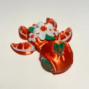 Fruit Blossom Turtle - 3D Printed Articulating Figure Collectible Statues
