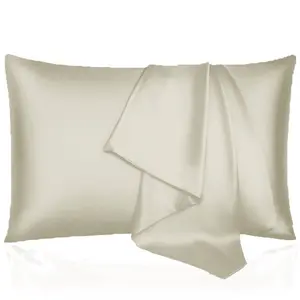 2Pcs or 4 Pcs Satin Pillowcase Set with Envelope Closure, Champagne Color, Cooling Similar to Silk Pillow Cases, Perfect Bedroom Accessories, Luxurious Sleep Aid, Holiday Gift, Pillow Cover for Women Men, Luxurious Beddings