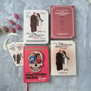 Draco Malfoy And The Mortifying Ordeal of Being in Love Aesthetic Romance Hardcover Journal Book, Style Notebook with Bookmark for Booktok & Fantasy Lovers