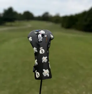 Money Man Headcover Golf Headcover Equipment - Versatile Design for Golfers, Ideal for Club Protection and Style