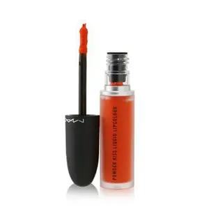 MAC Powder Kiss Liquid Lipcolour  Resort Season (bright orange) 0.17oz Resort Season (bright orange) Resort Season (bright orange)