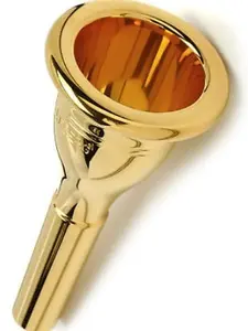 NEW TUBA MOUTHPIECE GOLD COLUMBIA MADE SIZE 18 GP, EXCELLENT QUALITY & SOUND