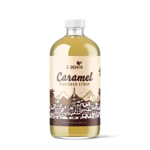 Z Beans Coffee - 16oz. Caramel Flavored Syrup