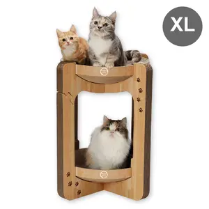 Cozy Cat Scratcher Tower (Oak, Large)
