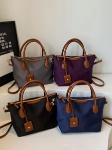 Lightweight Business Casual Handbag, Women's Large Capacity Nylon Crossbody Bag, Business Multifunctional Bag, Perfect for Work School Travel New Year Gift, Casual Shoulder Bag