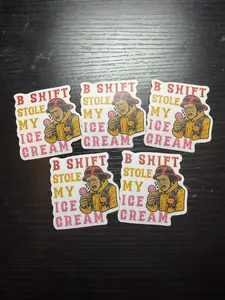 B Shift Stole My Ice Cream Sticker Pack (5 Stickers)