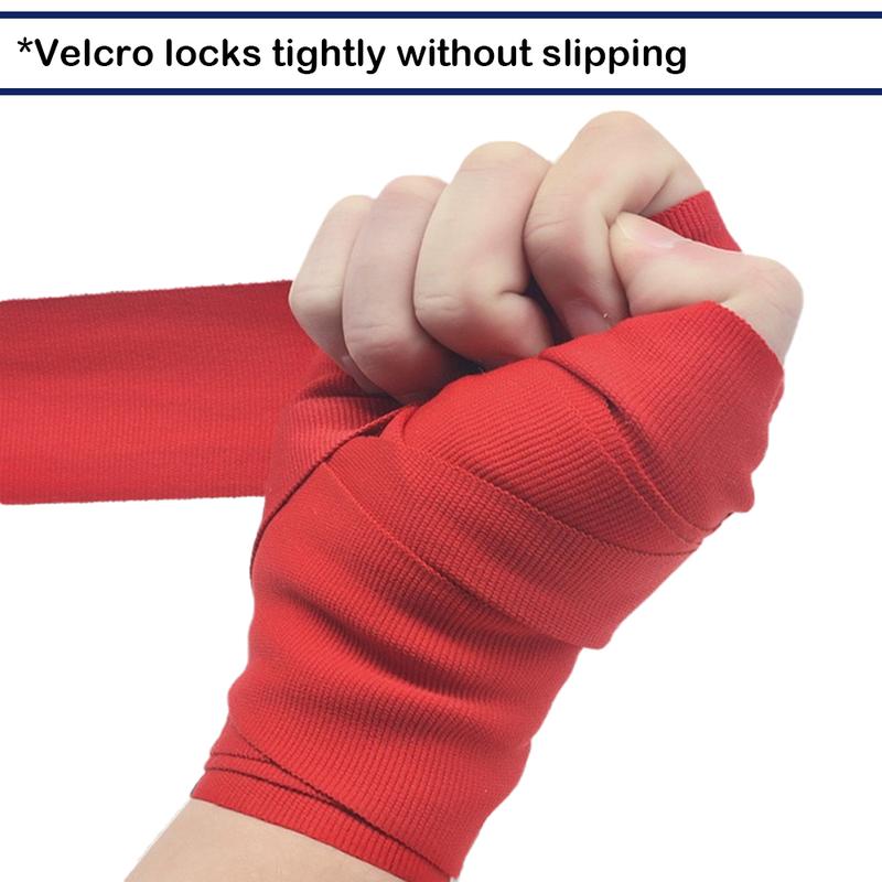 Professional 196  Inch Hand Wraps for Boxing Muay Thai MMA Elastic Bandages for Men & Women -Pair