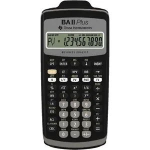 Financial Calculator BAII Plus, Black