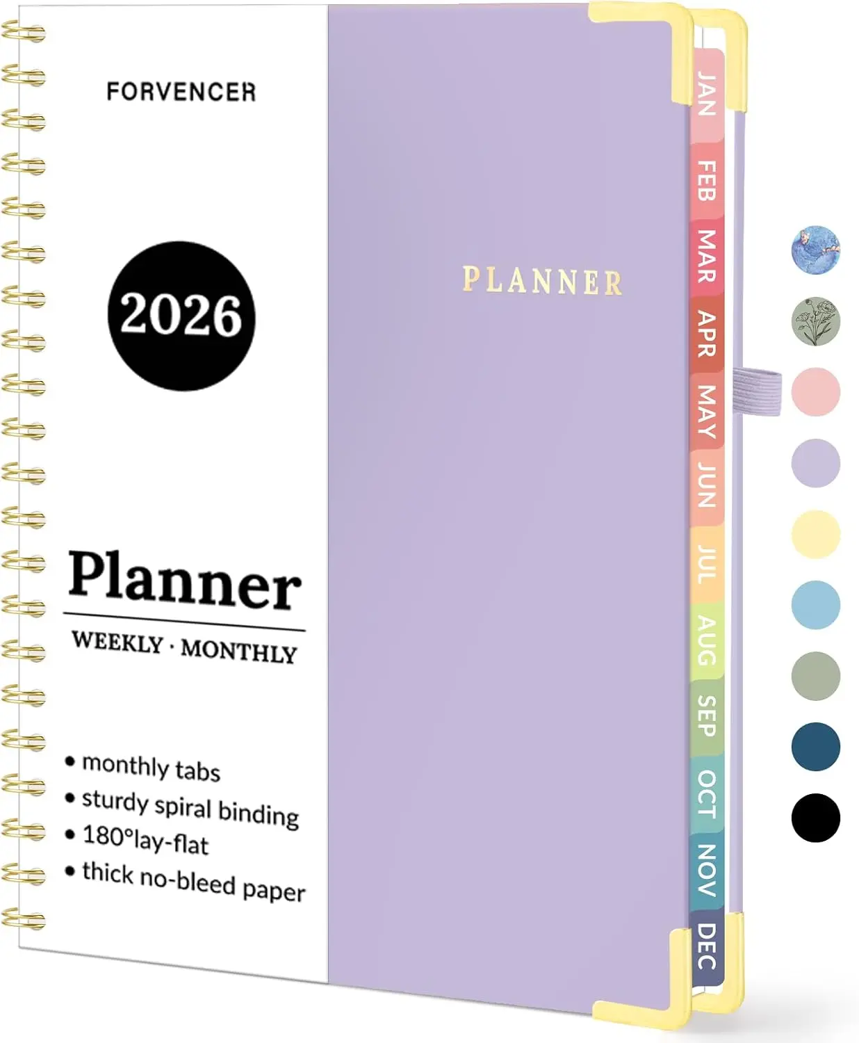 2026 Planner, Forvencer Calendar Planner Weekly and Monthly, Jan 2026-Dec 2026, 6" X 8 , Hardcover Agenda Book, Daily Journal Organizer with Inner Pocket