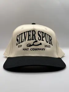 Embroidered Black Spur Cap