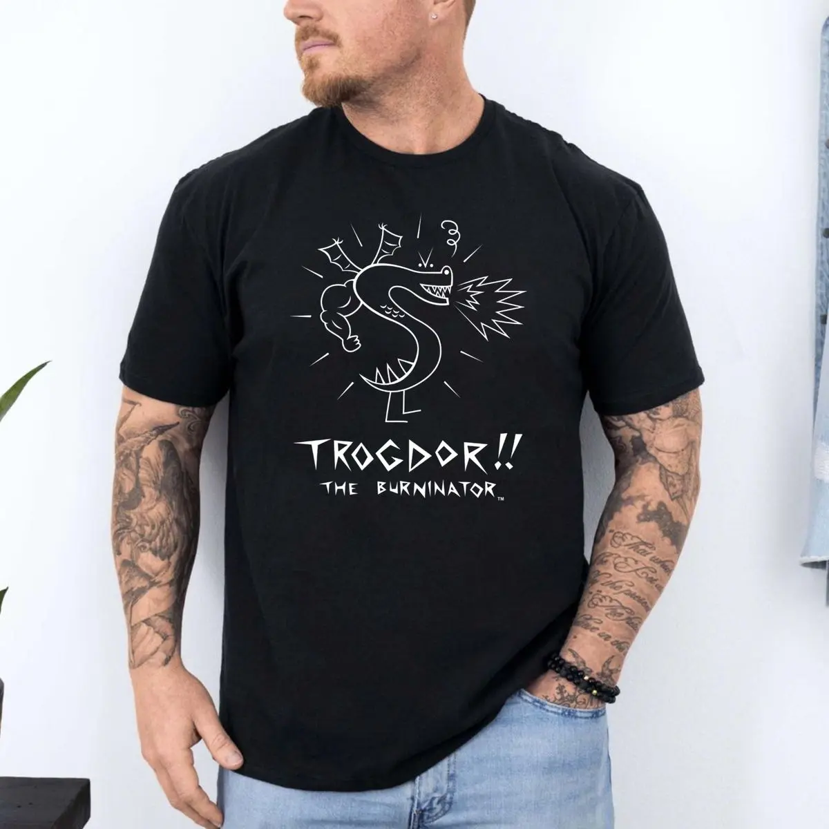 Trogdorr The Burninatorr Dragon Meme Shirt, Nostalgic Cartoon Graphic Tee, Father Day Shirt, Gift For Dad, Unisex Sweater Pullover Tee