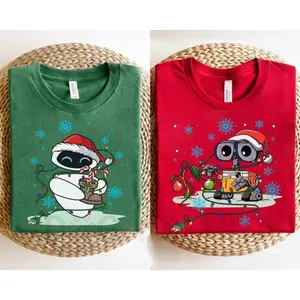 Cartoon Movie Characters Inspired Christmas Lights Matching T-Shirt – Funny Holiday Family Tees