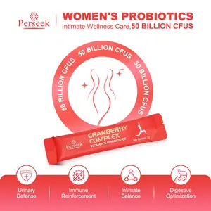 Perseek Women’s Probiotic – Boost Intimate, Urinary & Digestive Health – 50 Billion CFUs with Cranberry – 30 Pack