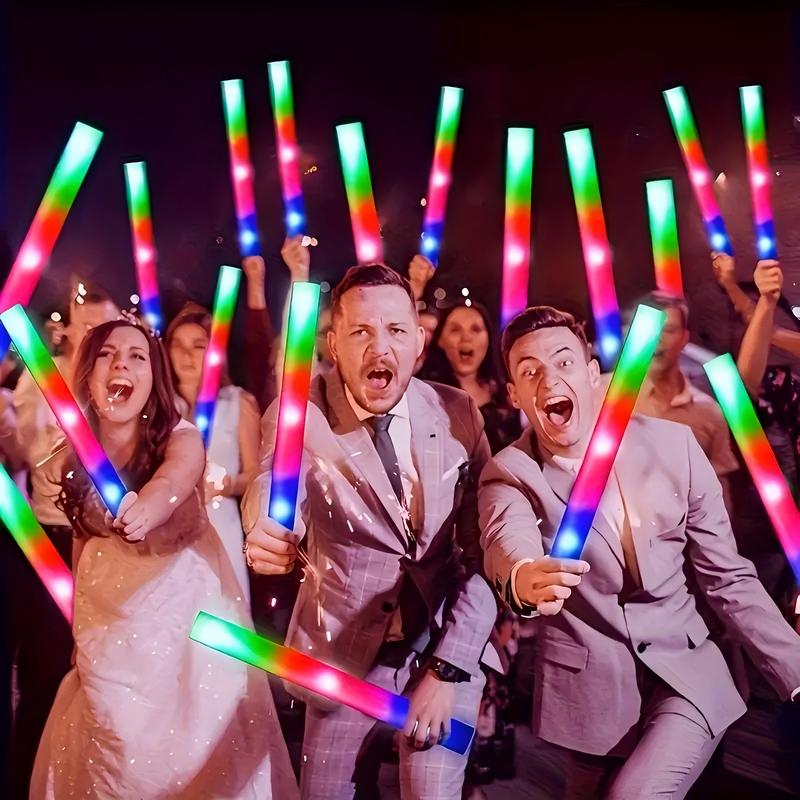 LED Glow Sticks 70-Pack - Multi-Color 3 Dynamic Modes Battery Operated Party Supplies for Festivals Raves Weddings & Holidays Perfect Party Favors Decor Gifts for BF GF & Festive Celebrations Halloween Favors Colorful Magical