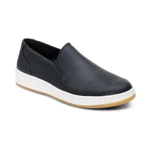 Aetrex Maeve Casual Slip-On - Black | Women's Orthotic Shoes with Arch Support for All-Day Comfort