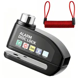 Motorcycle disc brake lock alarm – Anti-theft brake safety lock for bicycles and motorcycles