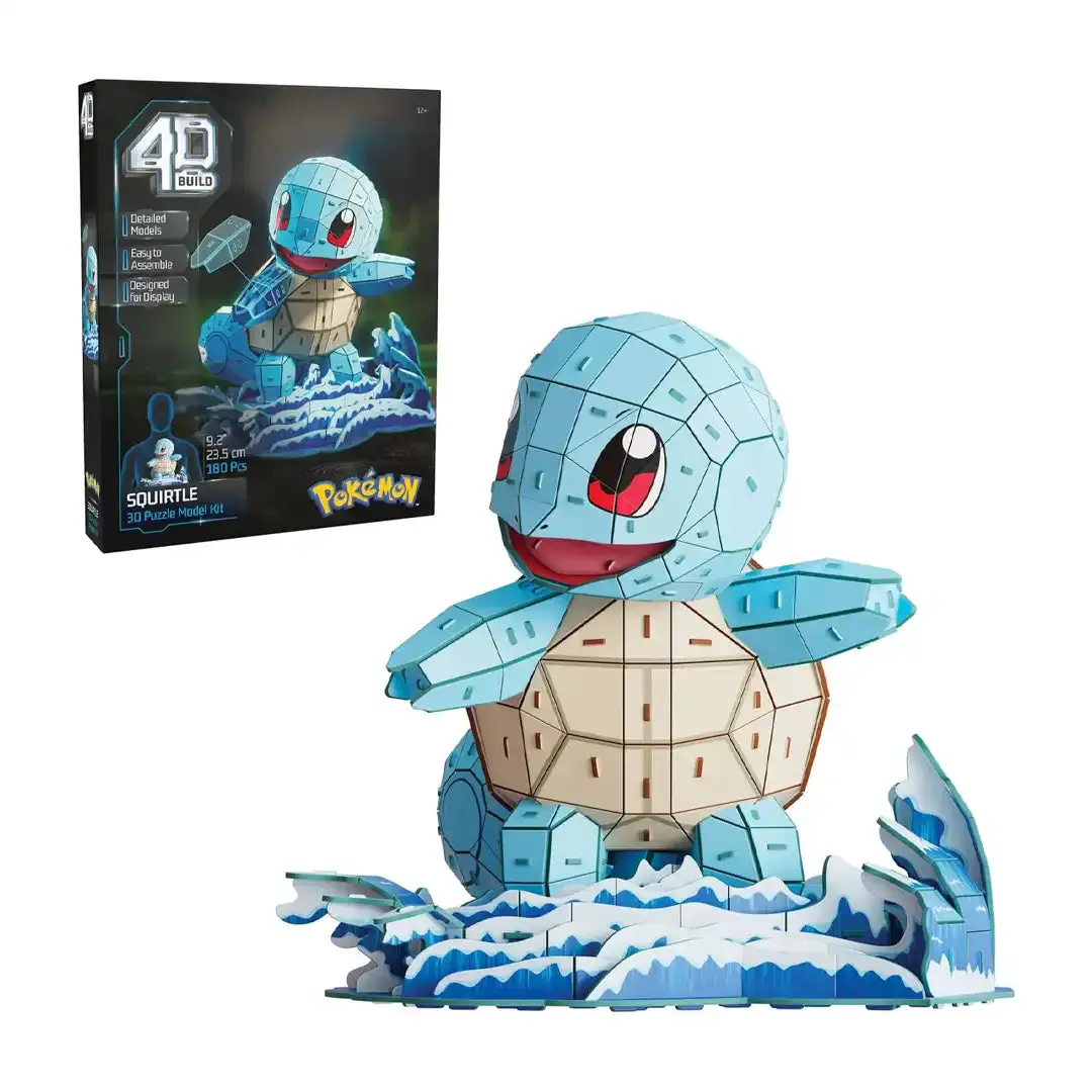 4D Build Pokemon Squirtle 3D Model Kit