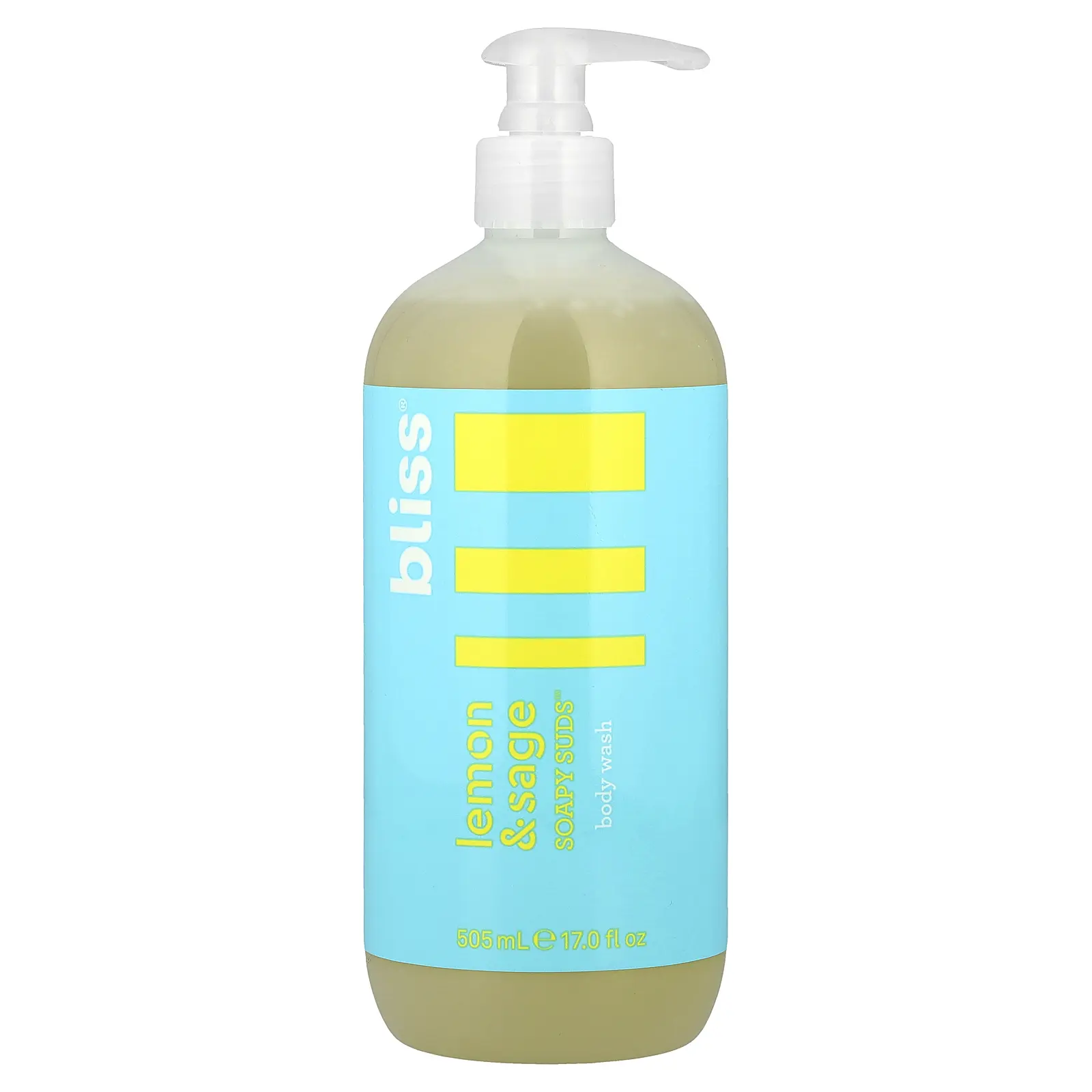 Bliss Soapy Suds™, Body Wash, Lemon & Sage, 17 fl oz (505 ml)