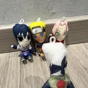 9.5cm Naruto Shippuden Naruto Sasuke Itachi Stuffed Doll Shape Iron Wire Skeleton Movable Limbs Plush Mouse Figure Room Decor