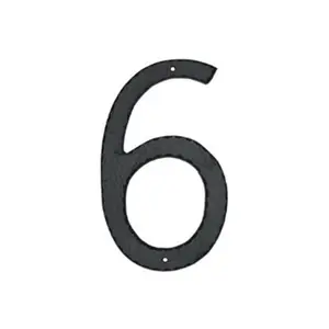 212 MAIN Hand-Made Metal House Number Sign, 6x10 Individual Aluminium Plaque with Textured Modern Font, Home Decor for Home Use