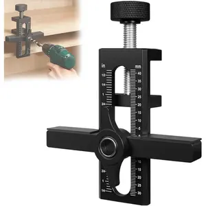 Cabinet Door Installation Jig Kit, 2 in 1 Cabinet Door Positioner Tool, Mounting Jig With Quick Hole Opening for Most Cabinet Doors
