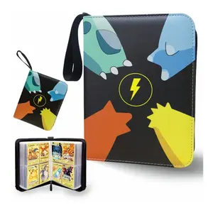 JoyX Premium Trading Card Binder with 400 Side-Loading Pockets – 4-Pocket Card Album Folder for TCG, MTG, Baseball, Pokémon, and Yu-Gi-Oh Cards – Durable & Waterproof Storage Case