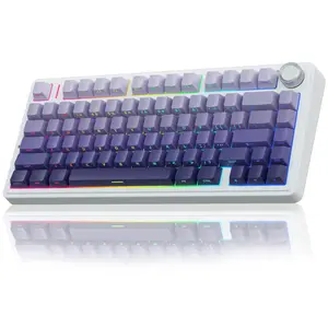 AULA F75 Pro Tri-Mode Wireless Mechanical Gaming Keyboard, Knob Control 75% Washer Hot Swappable Custom Keyboard, RGB Backlight, Pre-lubricated Linear Switches, Side Printed PBT Keycaps, Budget Keyboard PC Accessories TikTokShopfalldealsforyou Outdoorfun
