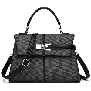 Eslcorri handbag women PU leather handle bag elegant tote shopper bag shoulder bag crossbody bag women evening bag with removable shoulder strap